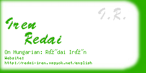 iren redai business card